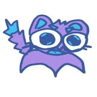 Sticker from Обкуренный фиолетовый кот