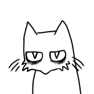Sticker from silly cats