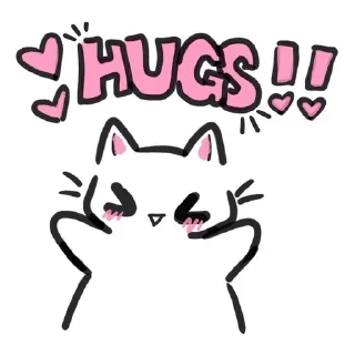 🤗 emoji silly cats Telegram sticker 22 of 62