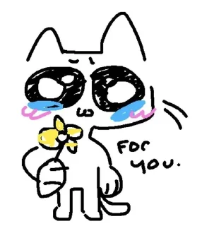 🌷 emoji silly cats Telegram sticker 20 of 62
