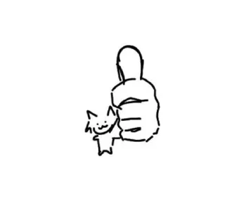 Sticker from silly cats