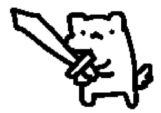 🗡️ emoji silly cats Telegram sticker 15 of 62