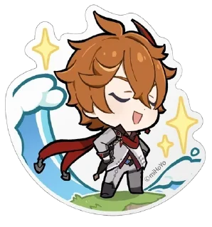 🐋 emoji Tartaglia x Xiaomi Collab Telegram sticker 16 of 23