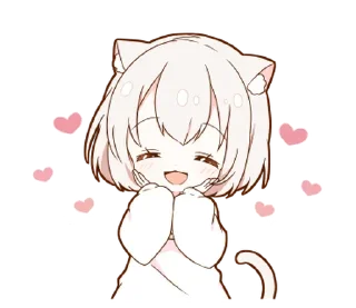 Sticker from ૮ᜊ ₊  ° девочка 
  ૮꒰@CUTE_stickers_emoji꒱ა