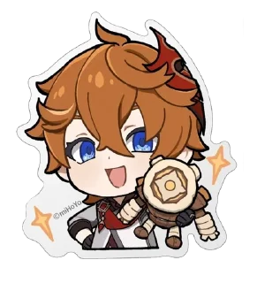 🐋 emoji Tartaglia x Xiaomi Collab Telegram sticker 18 of 23