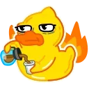 🥴 emoji Уточка Клюква @FOXDIZIGNERLIFE Telegram sticker 10 of 17