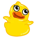 🤪 emoji Уточка Клюква @FOXDIZIGNERLIFE Telegram sticker 5 of 17