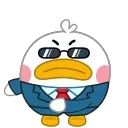 😎 emoji Утка (@TgSticker) Telegram sticker 15 of 20