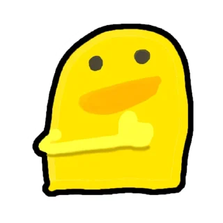Sticker from Минималистичная утка