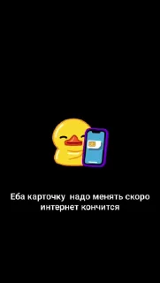 Sticker from Утка но с текстом
