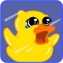 😅 emoji Уточка Клюква @FOXDIZIGNERLIFE Telegram sticker 8 of 17