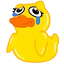 😭 emoji Уточка Клюква @FOXDIZIGNERLIFE Telegram sticker 15 of 17