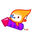 🥳 emoji Little Flame Telegram sticker 22 of 24