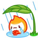 😭 emoji Little Flame Telegram sticker 14 of 24