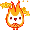 😃 emoji Little Flame Telegram sticker 13 of 24