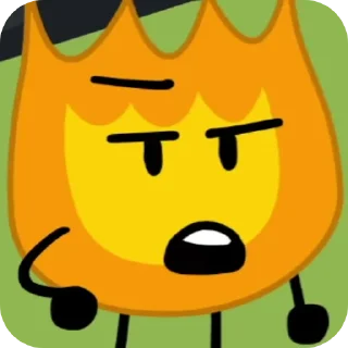 Sticker from (SPOILERS) Firey (Total Firey island,Bfdi,Bfdia,Idfb,Bfb,Tpot)
