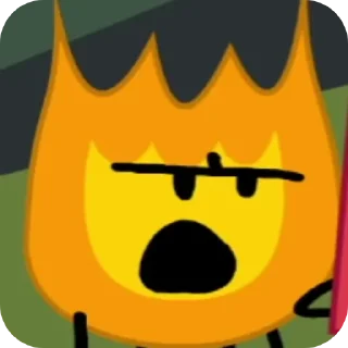 Sticker from (SPOILERS) Firey (Total Firey island,Bfdi,Bfdia,Idfb,Bfb,Tpot)