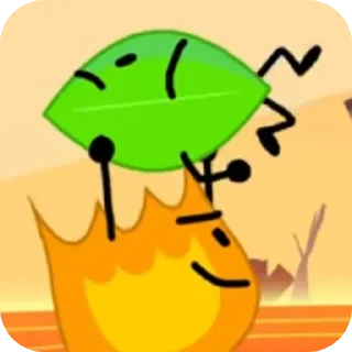 Sticker from (SPOILERS) Firey (Total Firey island,Bfdi,Bfdia,Idfb,Bfb,Tpot)