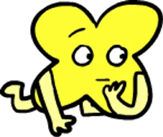 💛 emoji X by @SillyFishhh Telegram sticker 21 of 38