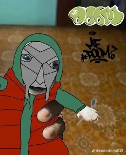 Sticker from MF DOOM THE BEST [ALL CAPS]