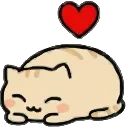 ❤️ emoji Забавный котик @EmodzyPremium Telegram sticker 11 of 40