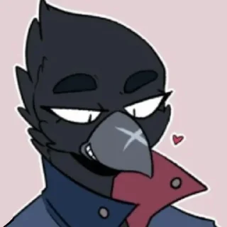 🌟 emoji Crow 🍑 ➡️ @XXStick ⬅️ 🍑 Telegram sticker 9 of 20