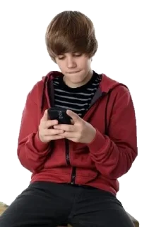 Sticker from bustin jieber