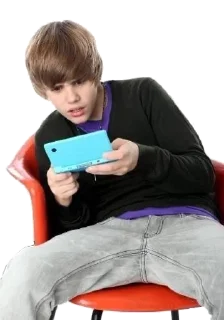 Sticker from bustin jieber