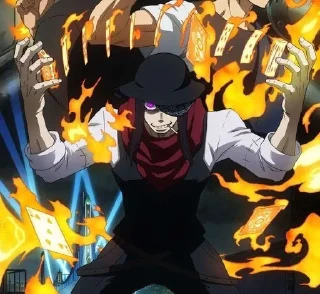 🌟 emoji 🃏🔥Joker🔥🃏🔥Fire Force🔥 Telegram sticker 14 of 56