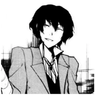 Sticker from Osamu Dazai