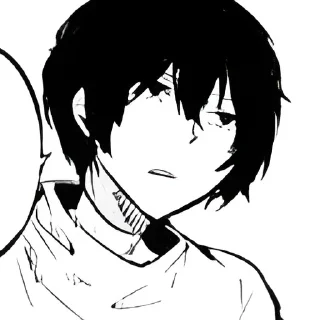 Sticker from Osamu Dazai ≈ @wujsed