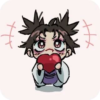 ❤ emoji ✧･ﾟ:Best boy Choso kamo🩸:･ﾟ✧ Telegram sticker 8 of 25