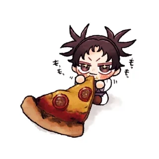🍕 emoji ✧･ﾟ:Best boy Choso kamo🩸:･ﾟ✧ Telegram sticker 9 of 25