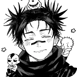 ❤ emoji ✧･ﾟ:Best boy Choso kamo🩸:･ﾟ✧ Telegram sticker 13 of 25