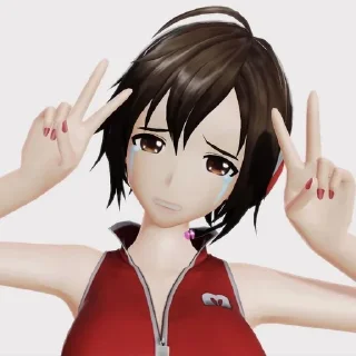 😭 emoji °•★Meiko Telegram sticker 5 of 21