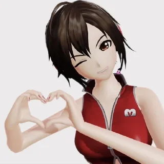 🫶 emoji °•★Meiko Telegram sticker 2 of 21