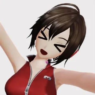 😆 emoji °•★Meiko Telegram sticker 3 of 21