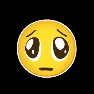 🥺 emoji Silly smile Telegram sticker 24 of 37