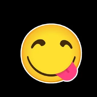😋 emoji Silly smile Telegram sticker 20 of 37