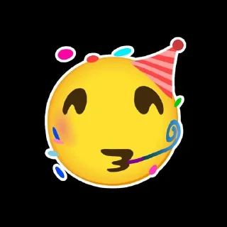 🥳 emoji Silly smile Telegram sticker 11 of 37