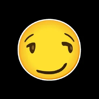 😏 emoji Silly smile Telegram sticker 17 of 37