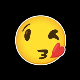 😘 emoji Silly smile Telegram sticker 7 of 37