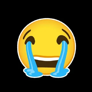 😭 emoji Silly smile Telegram sticker 5 of 37