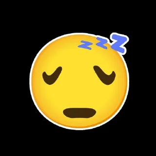 😴 emoji Silly smile Telegram sticker 18 of 37