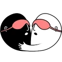😴 emoji Yin&Yang Telegram sticker 7 of 7