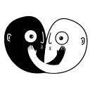 ❤️ emoji Yin&Yang Telegram sticker 6 of 7