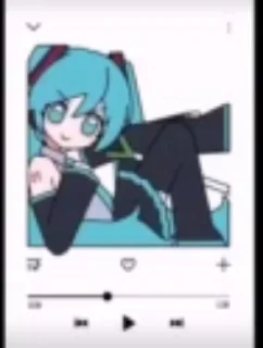 🥰 emoji Мику хацунэ 🥶💙 by @offstikbot Telegram sticker 1 of 20