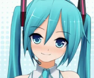 😍 emoji Мику хацунэ 🥶💙 by @offstikbot Telegram sticker 10 of 20