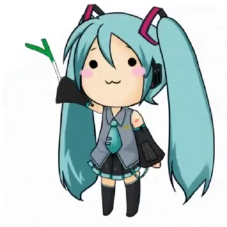 😂 emoji Мику хацунэ 🥶💙 by @offstikbot Telegram sticker 13 of 20