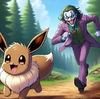 Sticker from Joker caught a Pokémon 3